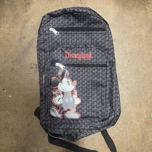 Limited Edition Disneyland Black and Gray Backpack with Mickey Mouse